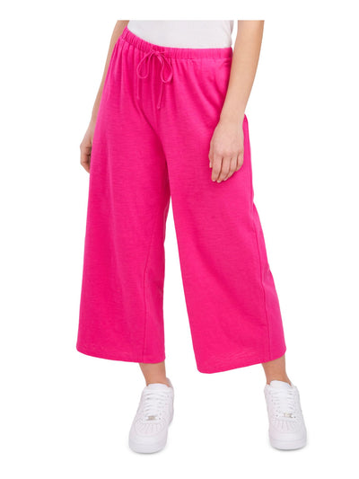 RILEY&RAE Womens Pink Stretch Tie Drawstring-waist Ankle Wide Leg Pants XS