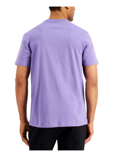 ALFANI Mens Purple Short Sleeve T-Shirt S