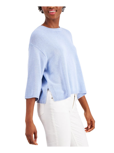 EILEEN FISHER Womens Light Blue Crew Neck Sweater XL