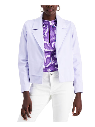 ALFANI Womens Light Purple Wear To Work Blazer Jacket L