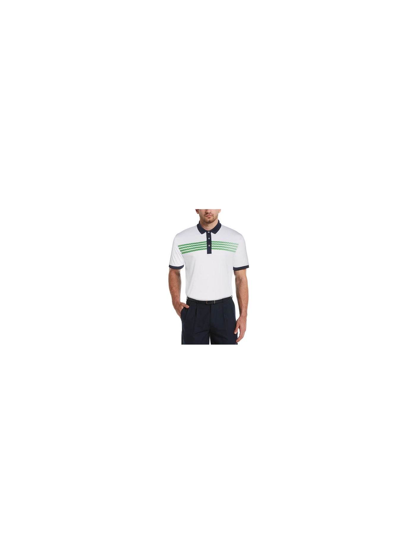 HYBRID APPAREL Mens White Classic Fit Performance Stretch Polo XXL