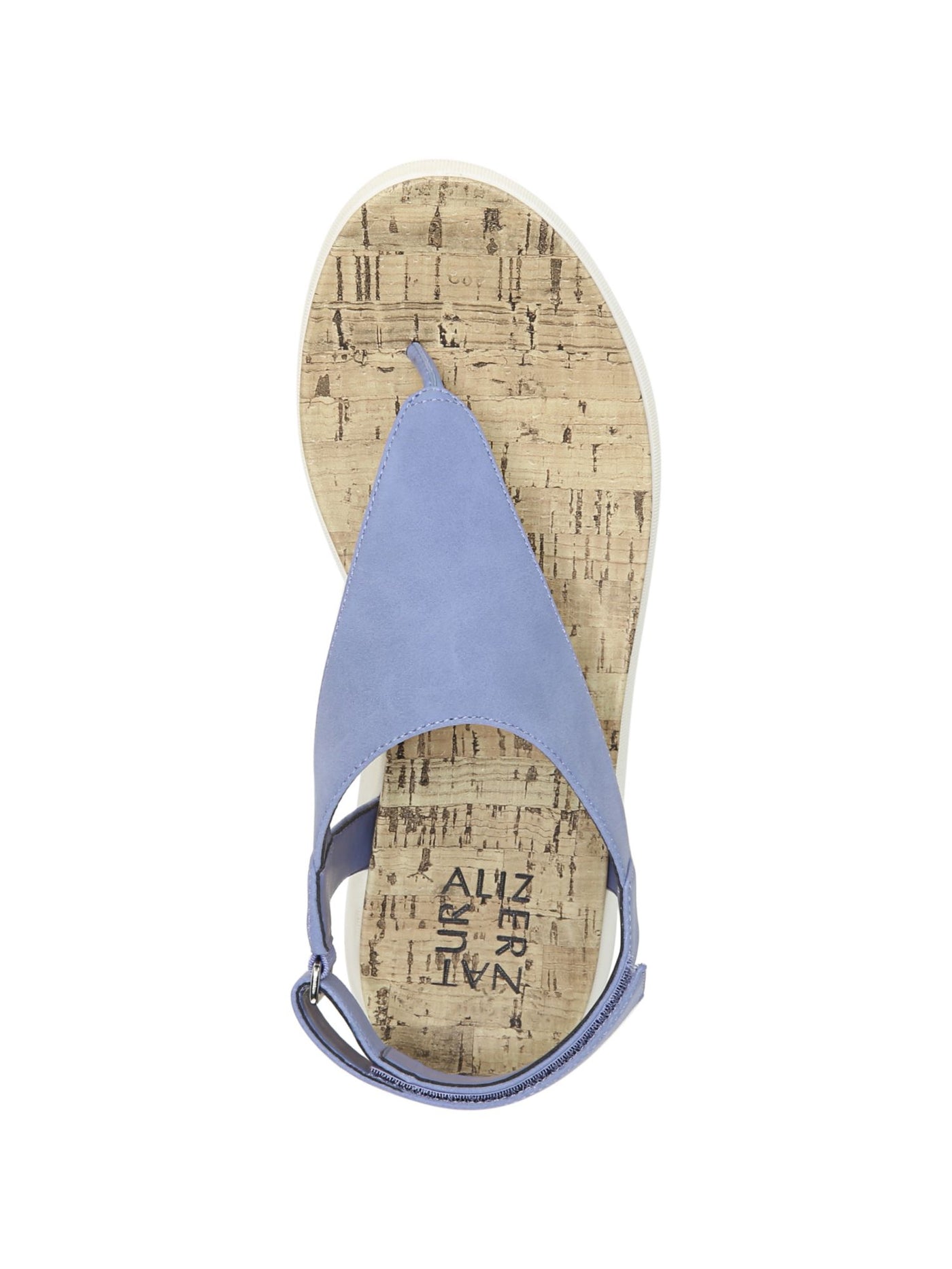 NATURALIZER Womens Light Purple Non-Slip Meghan Round Toe Wedge Thong Sandals 8.5 M