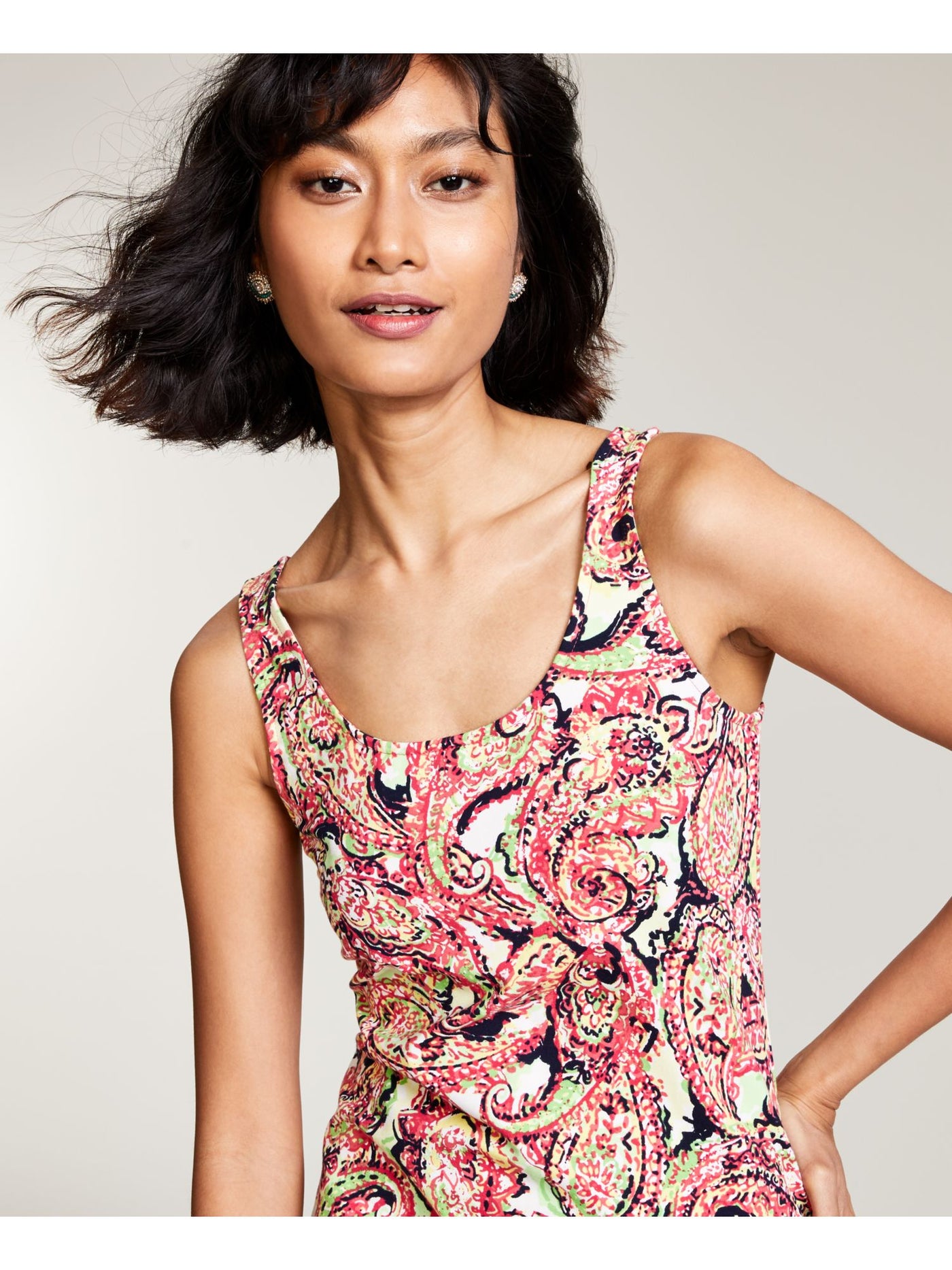 BAR III DRESSES Womens Stretch Slitted Scoop-back Pullover Sleeveless Scoop Neck Above The Knee Cocktail Sheath Dress