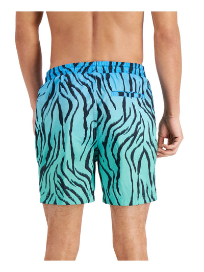 INC Mens Green Drawstring, Regular Fit Quick-Dry Swim Trunks XL