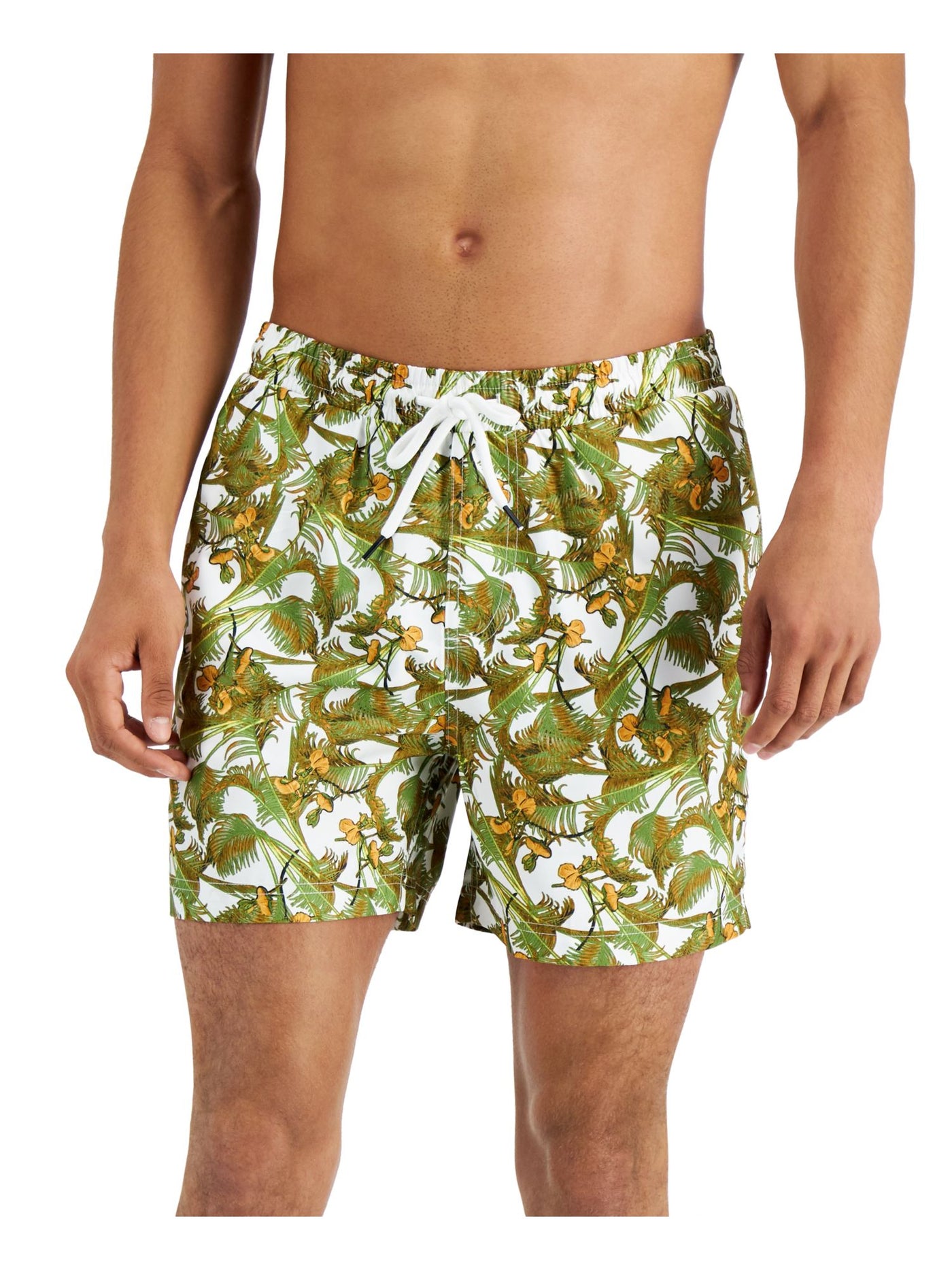 INC Mens Green Regular Fit Swim Trunks XXL