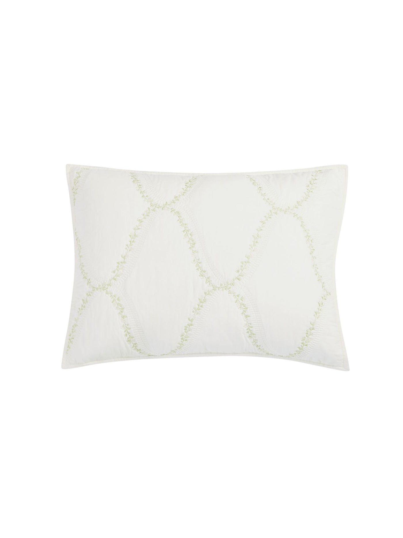 MARTHA STEWART White Floral 20 x 36 in Sham