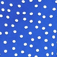 TAYLOR Womens Blue Smocked Zippered Tie Slitted Polka Dot Blouson Sleeve V Neck Midi Party Sheath Dress