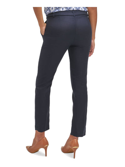 CALVIN KLEIN Womens Navy Wear To Work Pants Petites 2P