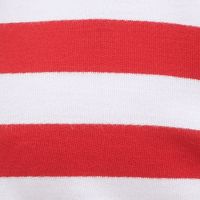 TOMMY HILFIGER Womens Red Stretch Striped Sleeveless Scoop Neck Mini Sheath Dress