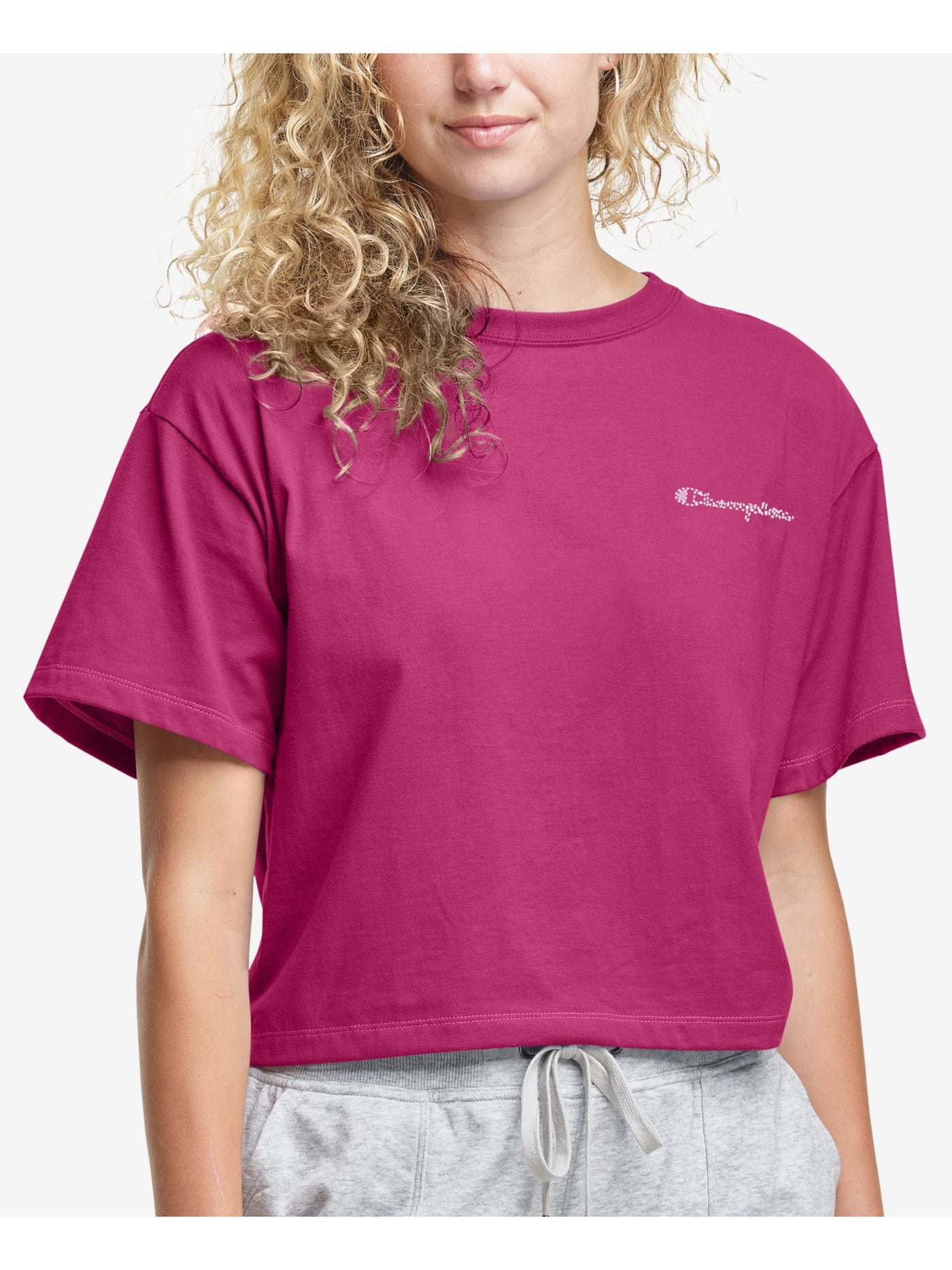 CHAMPION Womens Short Sleeve Crew Neck T-Shirt