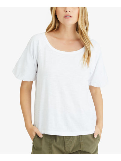 SANCTUARY Womens White Scoop Neck Top XXS