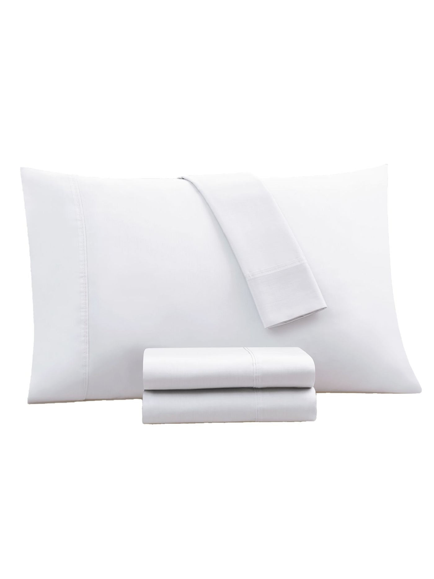 KENSINGSTON GARDEN Valencia White Solid 1000 Thread Count FULL Sheet Set