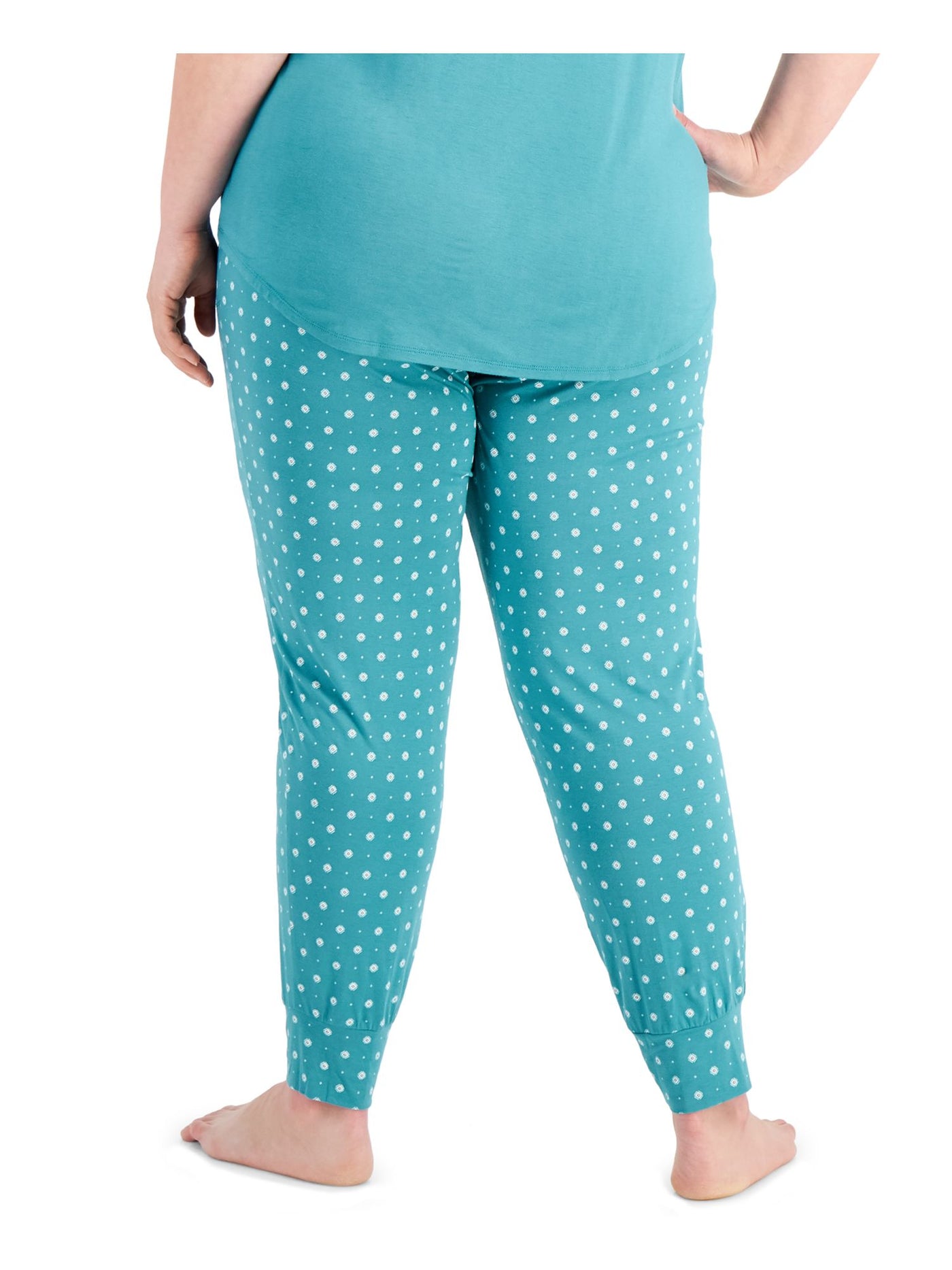 ALFANI Intimates Teal Pocketed Sleep Pants Plus 1X