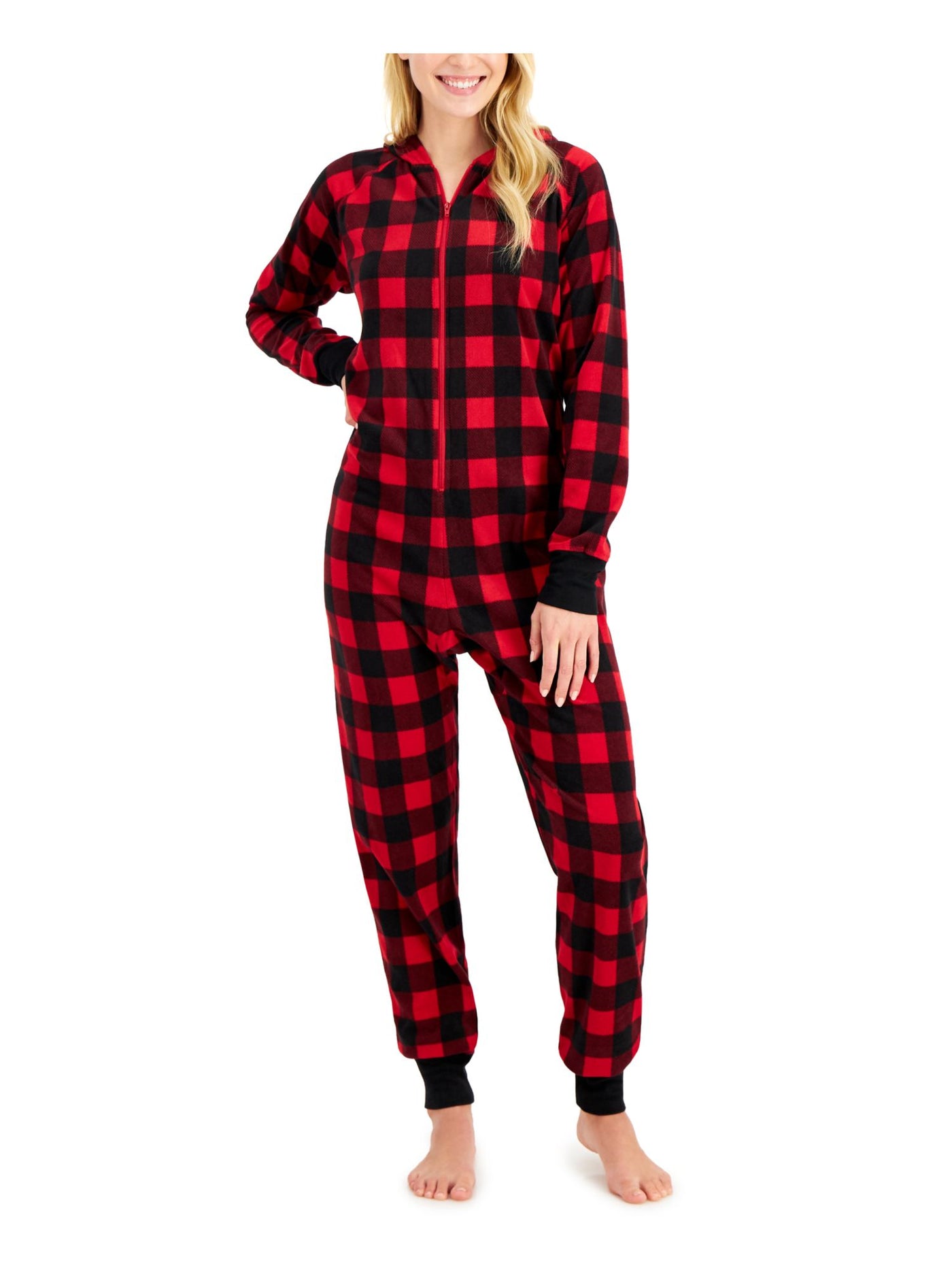 FAMILY PJs Intimates Red Fleece Plaid XXL