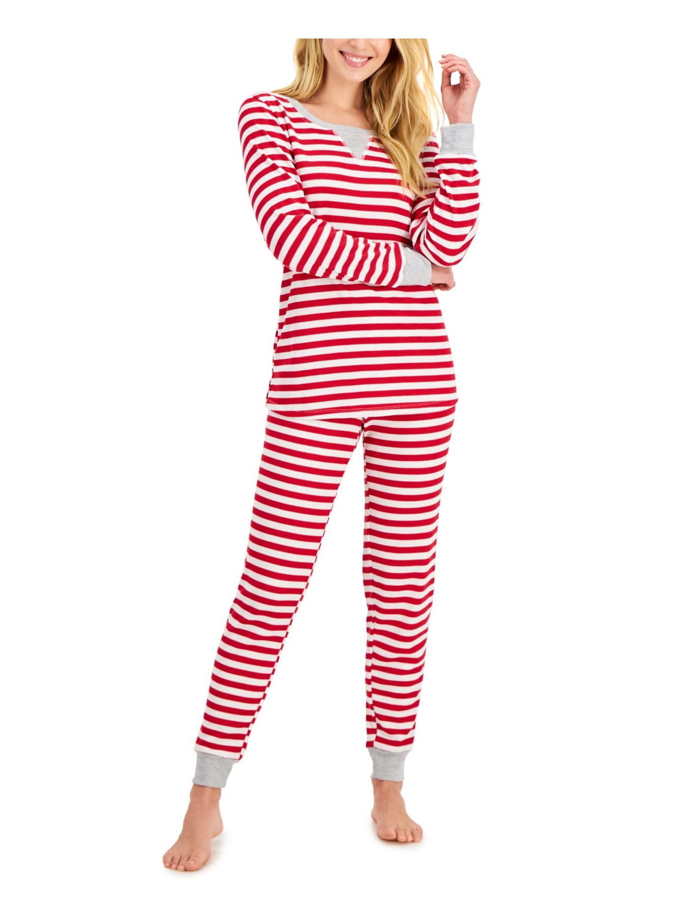 FAMILY PJs Intimates Red Striped Sleep Pants L