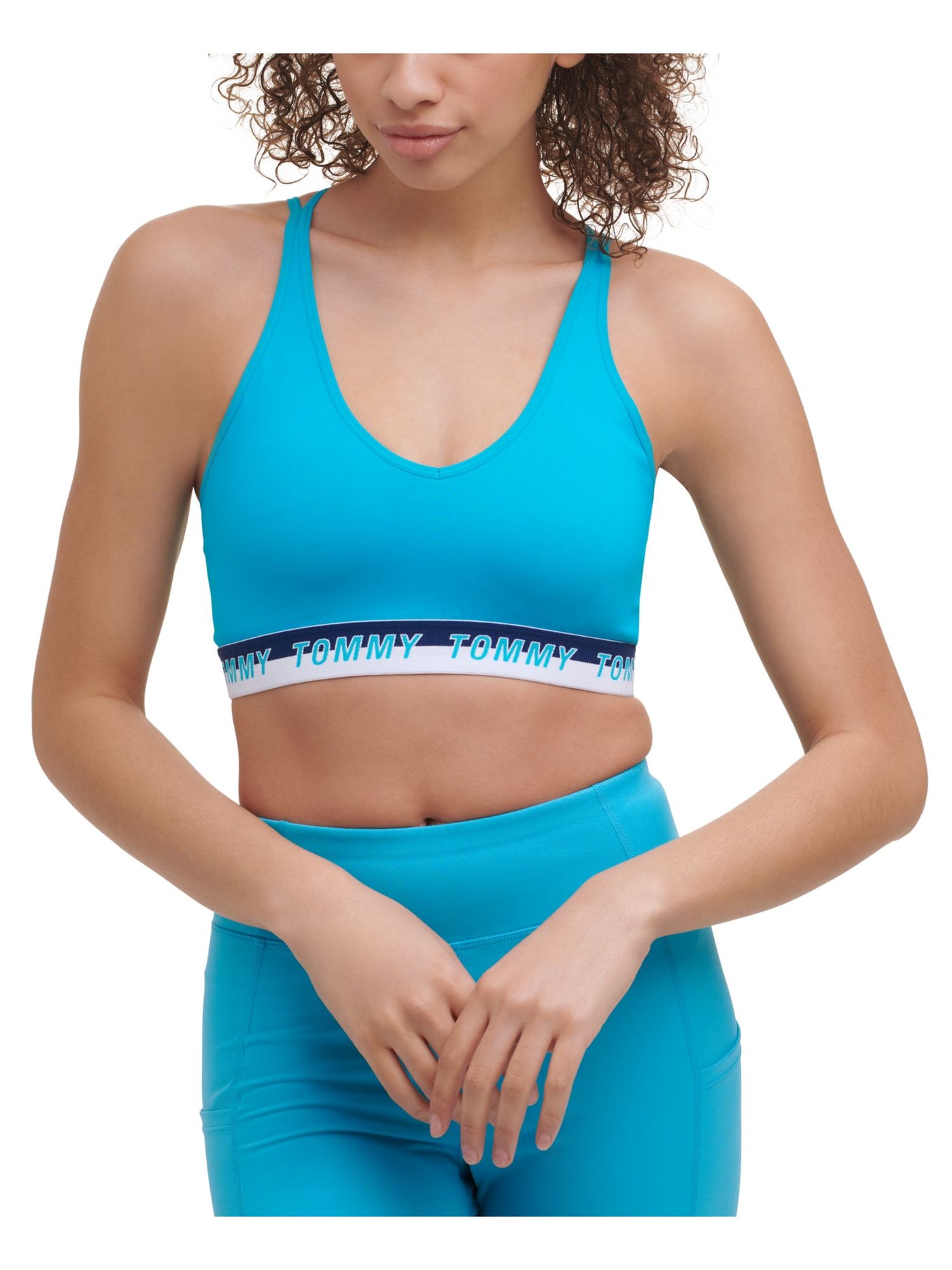 TOMMY HILFIGER SPORT Intimates Aqua Low Impact Sports Bra M