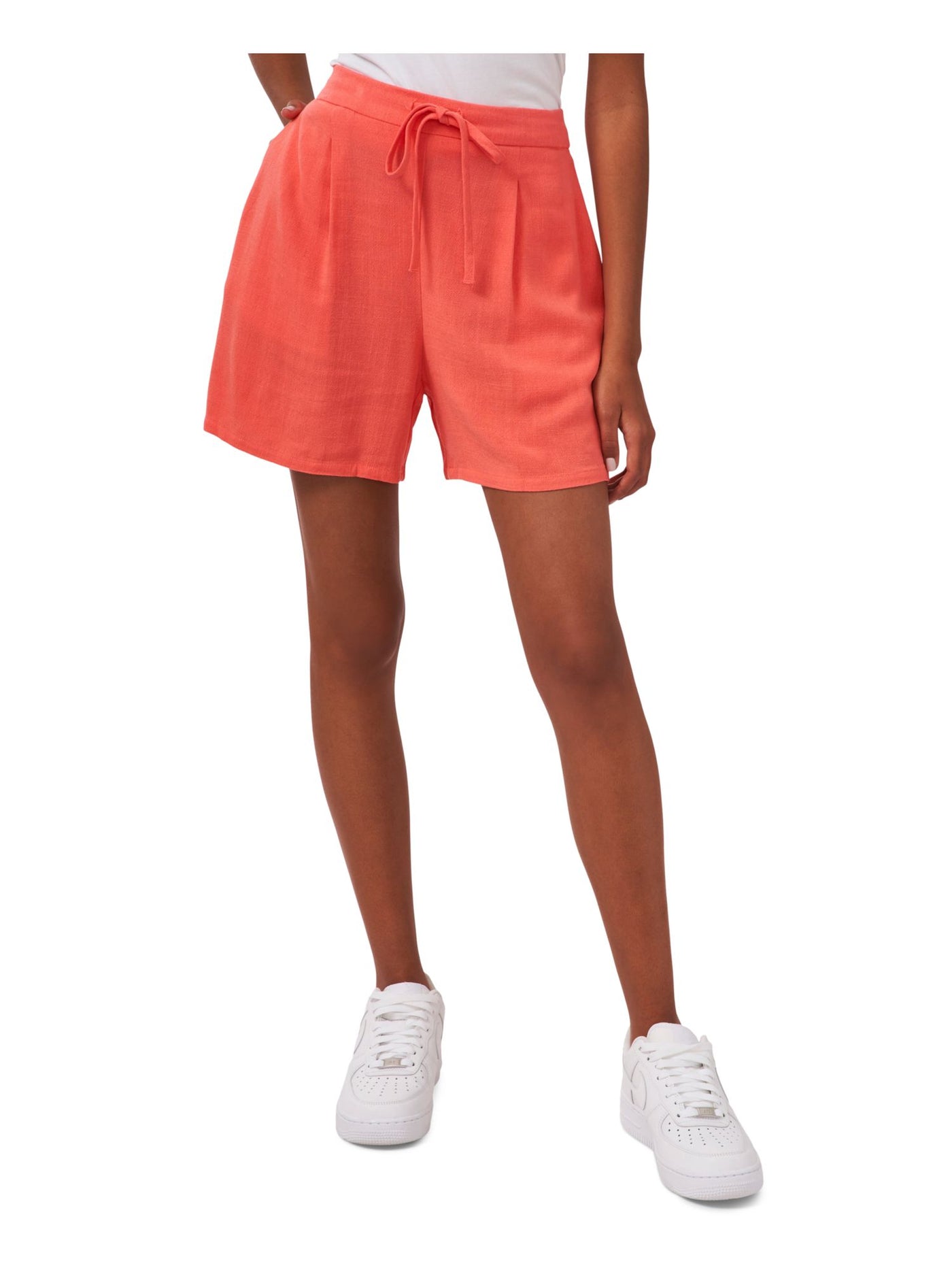 RILEY&RAE Womens Coral Stretch Pocketed Tie Relaxed-fit Drawstring Shorts XL