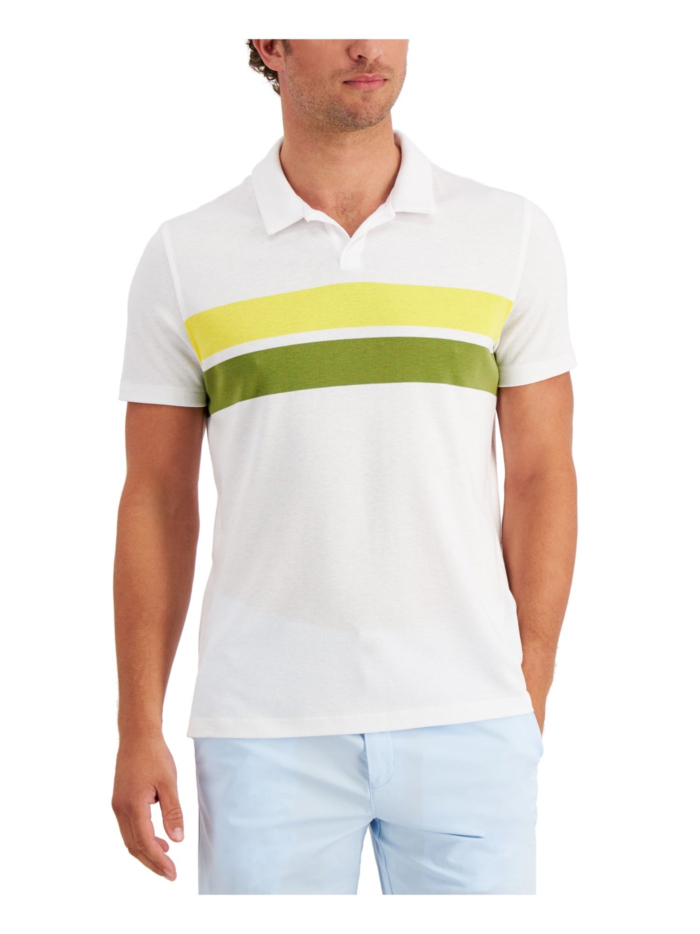 ALFANI Mens White Stretch Polo XXL