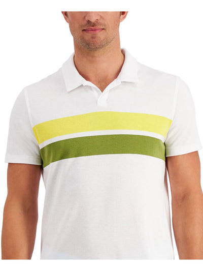 ALFANI Mens White Stretch Polo XXL