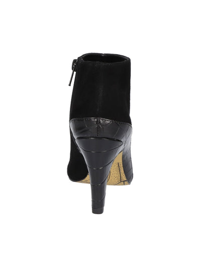 BELLA VITA Womens Black Comfort Brennan Round Toe Cone Heel Zip-Up Leather Dress Boots 10 M