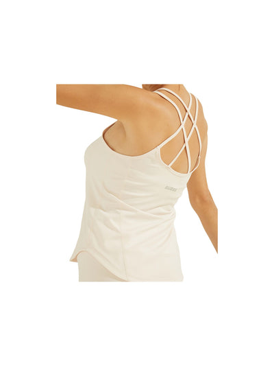 GUESS Womens Stretch Spaghetti Strap Scoop Neck Tank Top