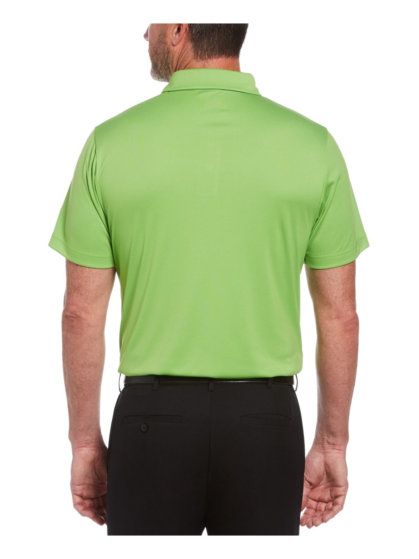 HYBRID APPAREL Mens Green Printed Stretch Polo S