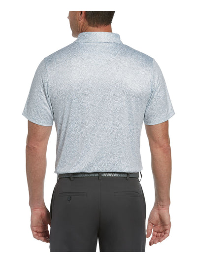 HYBRID APPAREL Mens White Printed Stretch Polo 4X