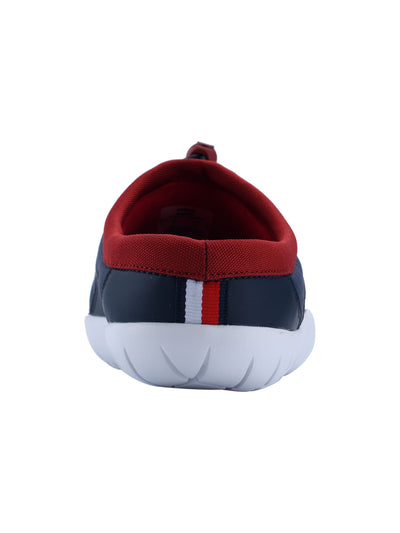 TOMMY HILFIGER Mens Navy Logo Adjustable Toggle Lightweight Quilted Cushioned Teller Round Toe Platform Slip On Sneakers Shoes 12 M