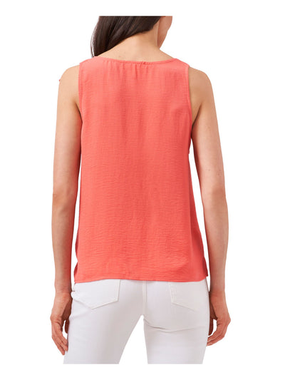 RILEY&RAE Womens Coral Sleeveless V Neck Tank Top XS