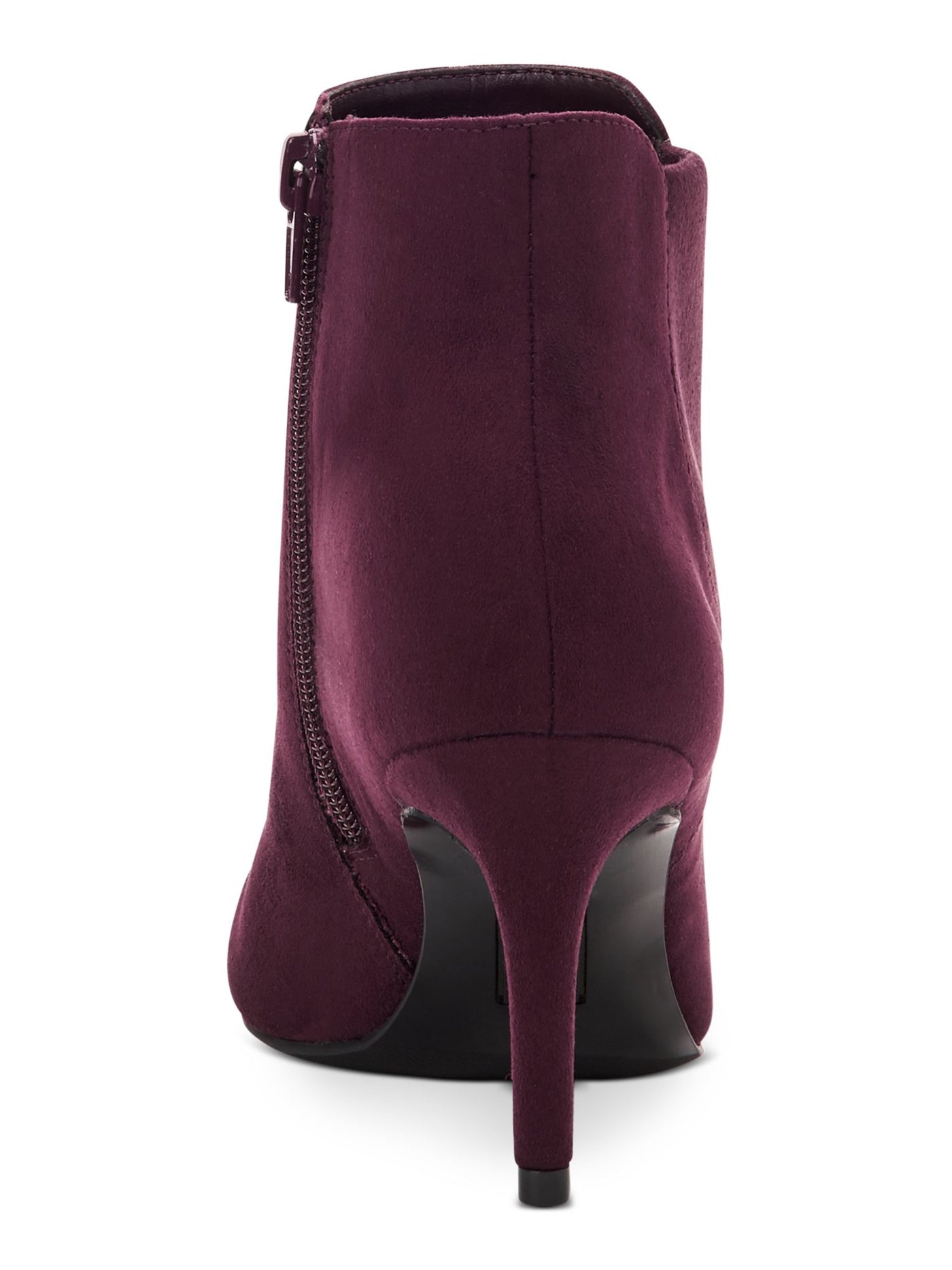 ALFANI Womens Burgundy Cushioned Stretch Jacklynne Pointed Toe Stiletto Zip-Up Dress Booties 12 M