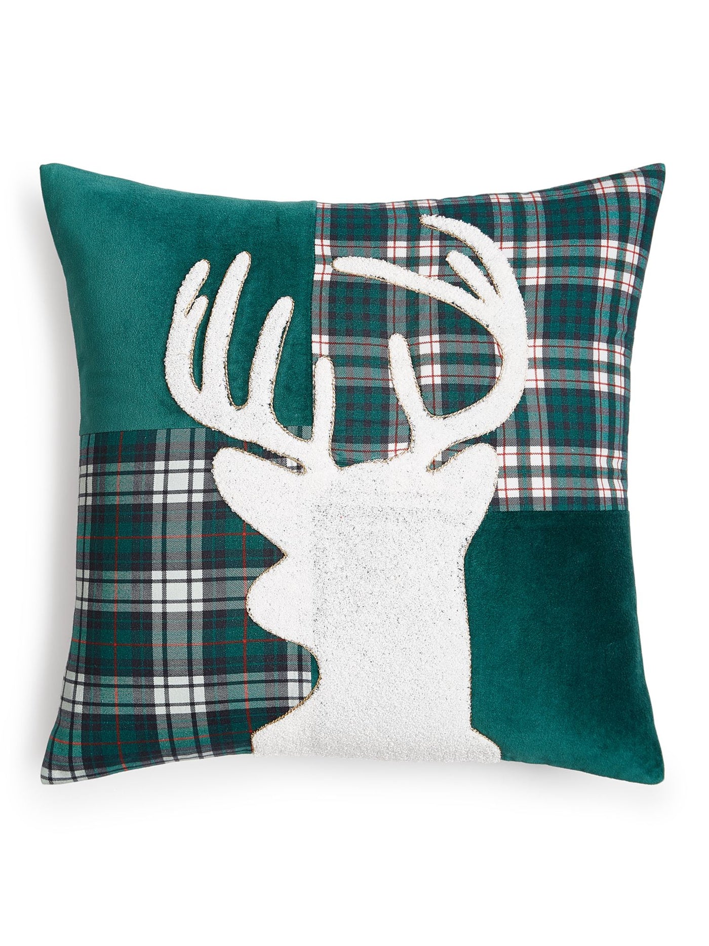MARTHA STEWART Green Patterned 18 X 18 Decorative Pillow