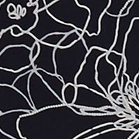 BCX Womens Navy Stretch Floral Sleeveless Halter Short Party Fit + Flare Dress