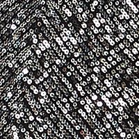 CRYSTAL DOLLS Womens Black Stretch Sequined Zippered Ruched Overlay Asymmetrical Hem Spaghetti Strap V Neck Short Party Body Con Dress