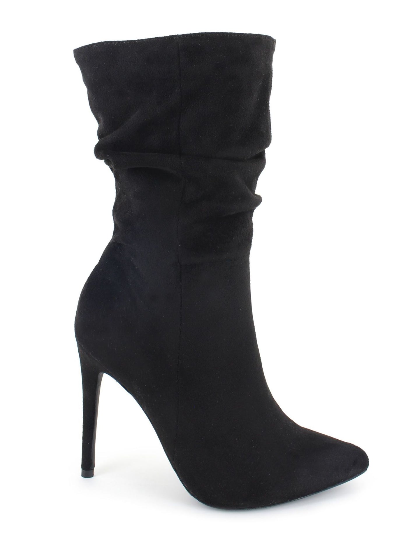 XOXO Womens Black Genevie Pointed Toe Stiletto Dress Slouch Boot 10 M