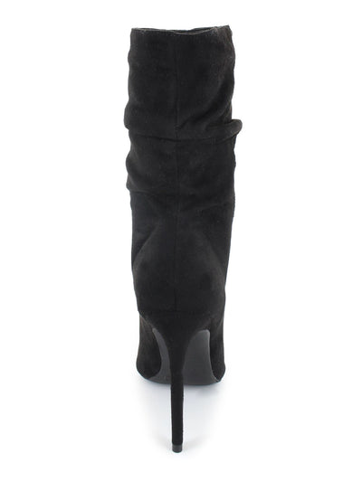 XOXO Womens Black Genevie Pointed Toe Stiletto Dress Slouch Boot 10 M