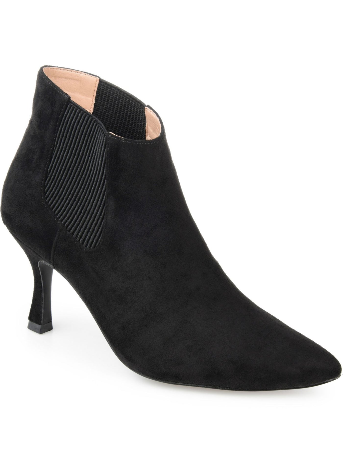 JOURNEE COLLECTION Womens Black Goring Padded Elitta Pointed Toe Flare Dress Chelsea Boot 11 M