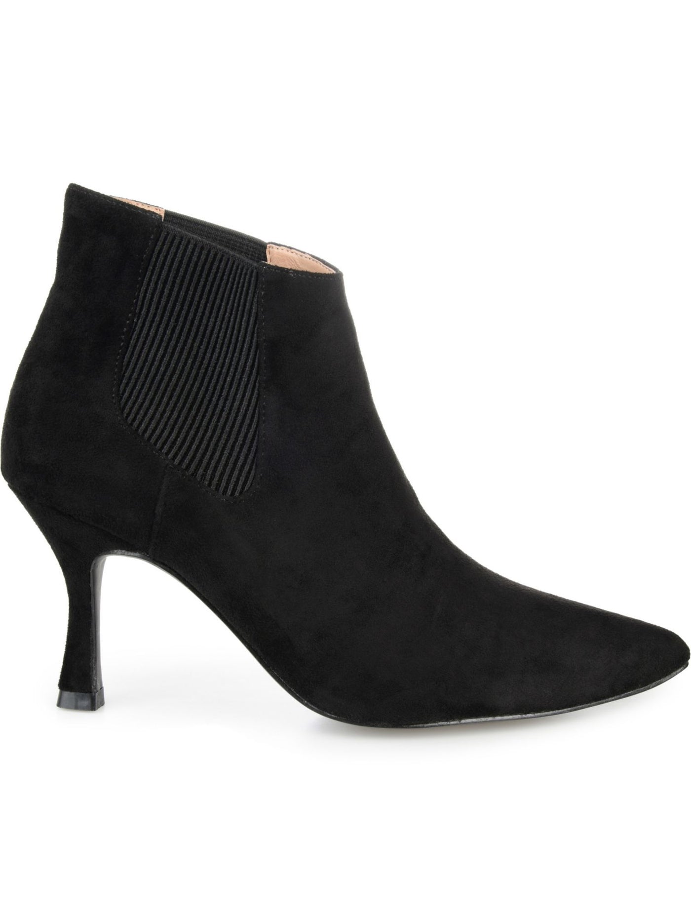 JOURNEE COLLECTION Womens Black Goring Padded Elitta Pointed Toe Flare Dress Chelsea Boot 11 M