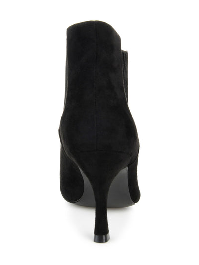 JOURNEE COLLECTION Womens Black Goring Padded Elitta Pointed Toe Flare Dress Chelsea Boot 11 M