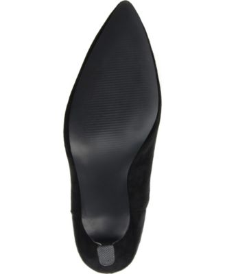 JOURNEE COLLECTION Womens Black Goring Padded Elitta Pointed Toe Flare Dress Chelsea Boot M