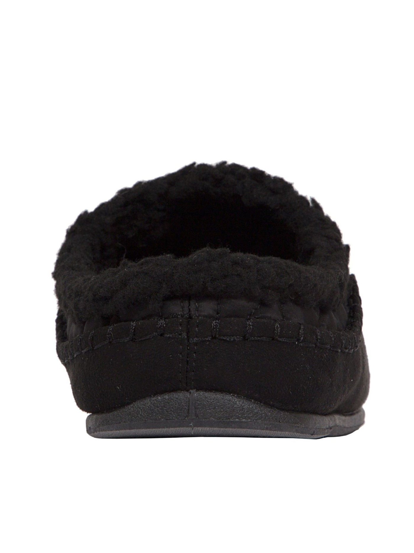 DEER STAGS Mens Black Quilted Comfort Slipperooz Round Toe Slip On Slippers Shoes 12 M