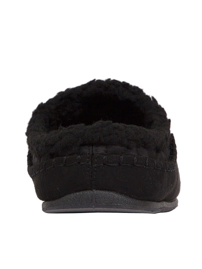 DEER STAGS Mens Black Quilted Comfort Slipperooz Round Toe Slip On Slippers Shoes 12 M