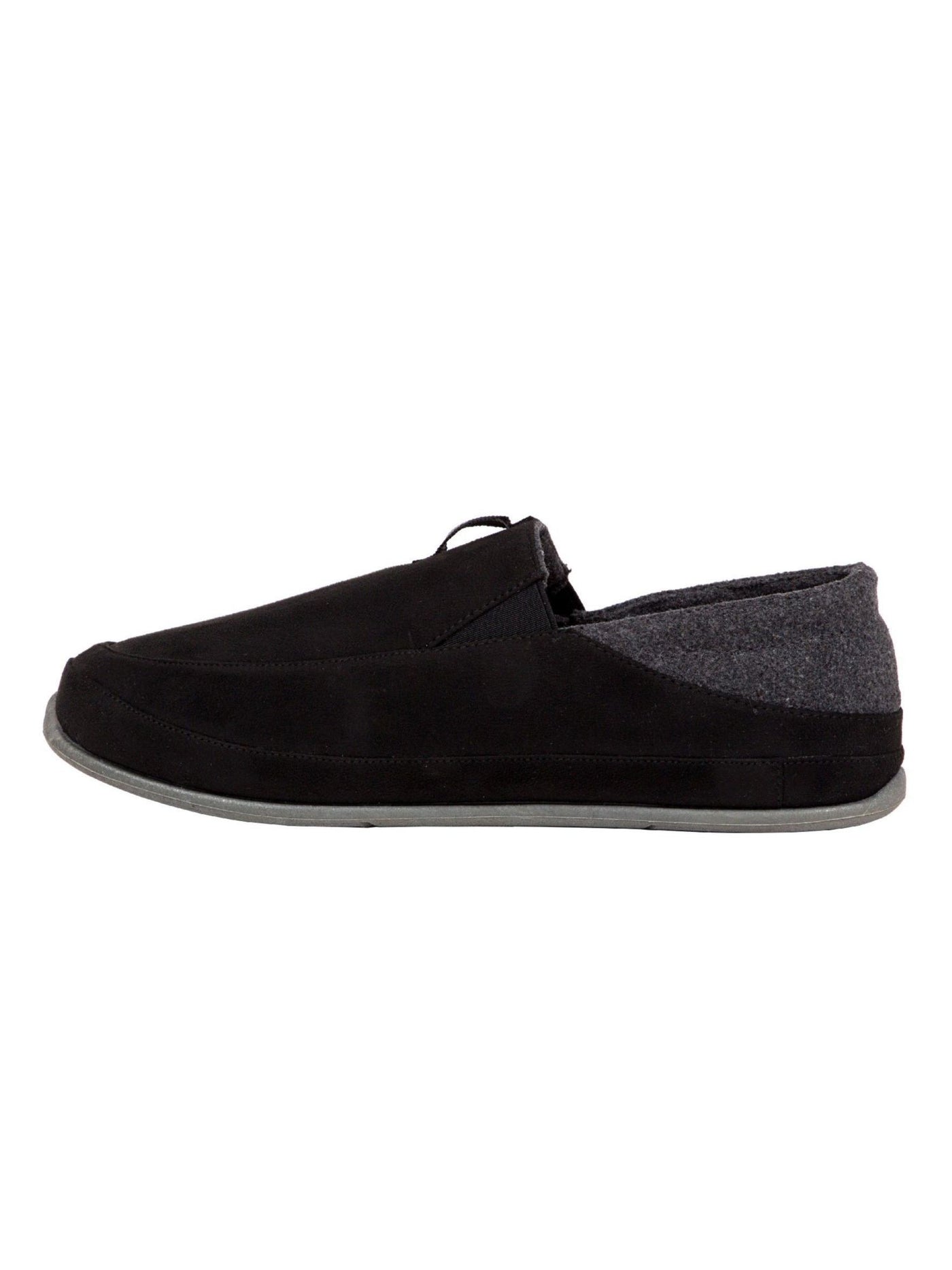 DEER STAGS Mens Black Cushioned Slipperooz Round Toe Slip On Slippers Shoes 10 M