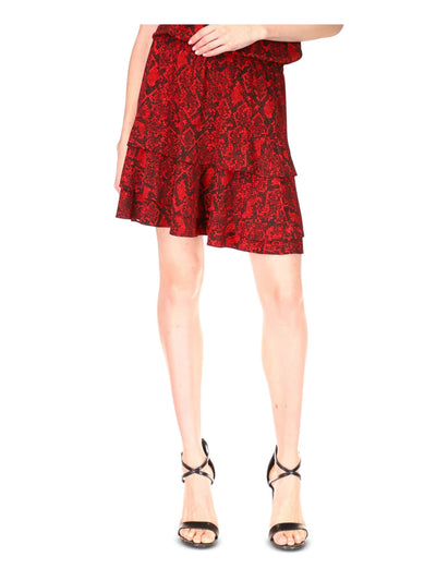 MICHAEL MICHAEL KORS Womens Red Short A-Line Skirt XL