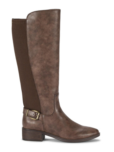 BARETRAPS Womens Brown Wide Calf Goring Mckayla Round Toe Block Heel Zip-Up Riding Boot 9.5 M WC