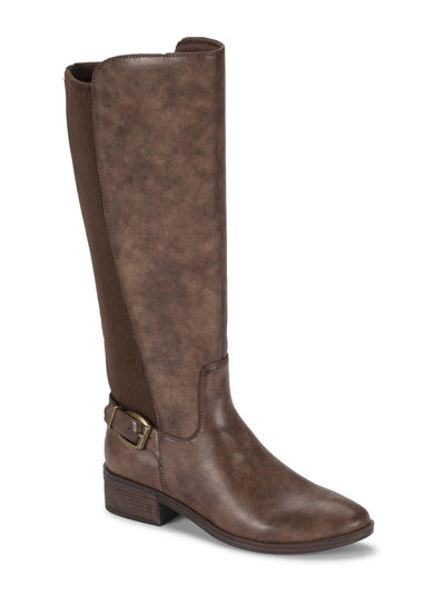 BARETRAPS Womens Brown Wide Calf Goring Mckayla Round Toe Block Heel Zip-Up Riding Boot 9.5 M WC