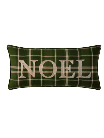 LACOURTE Green Patterned 14 X 28 Rectangle Decorative Pillow