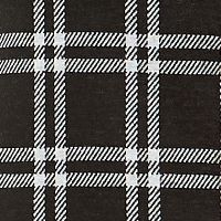 DEREK HEART Womens Black Stretch Plaid Spaghetti Strap Scoop Neck Above The Knee Sheath Dress