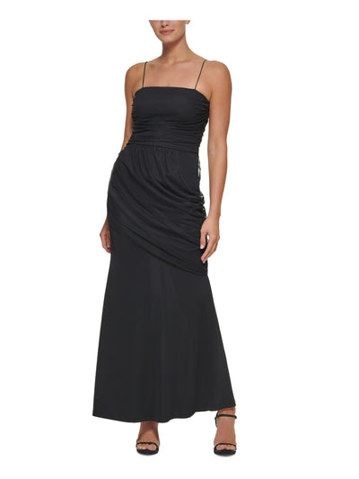 DKNY Womens Zippered Slitted Lined Sleeveless Strapless Maxi Formal Gown Dress