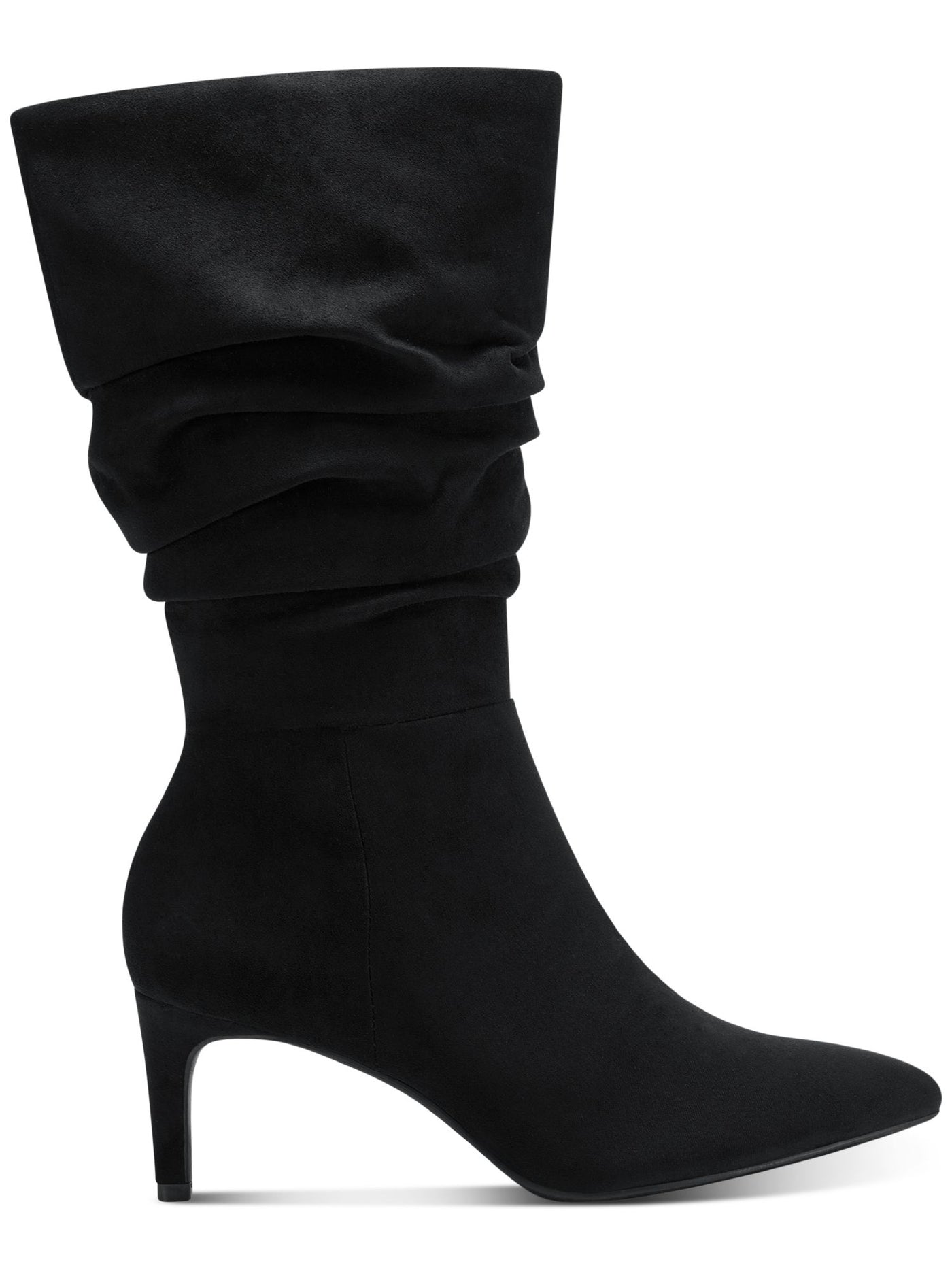 ALFANI Womens Black Padded Lissa Pointed Toe Stiletto Zip-Up Slouch Boot 9 M