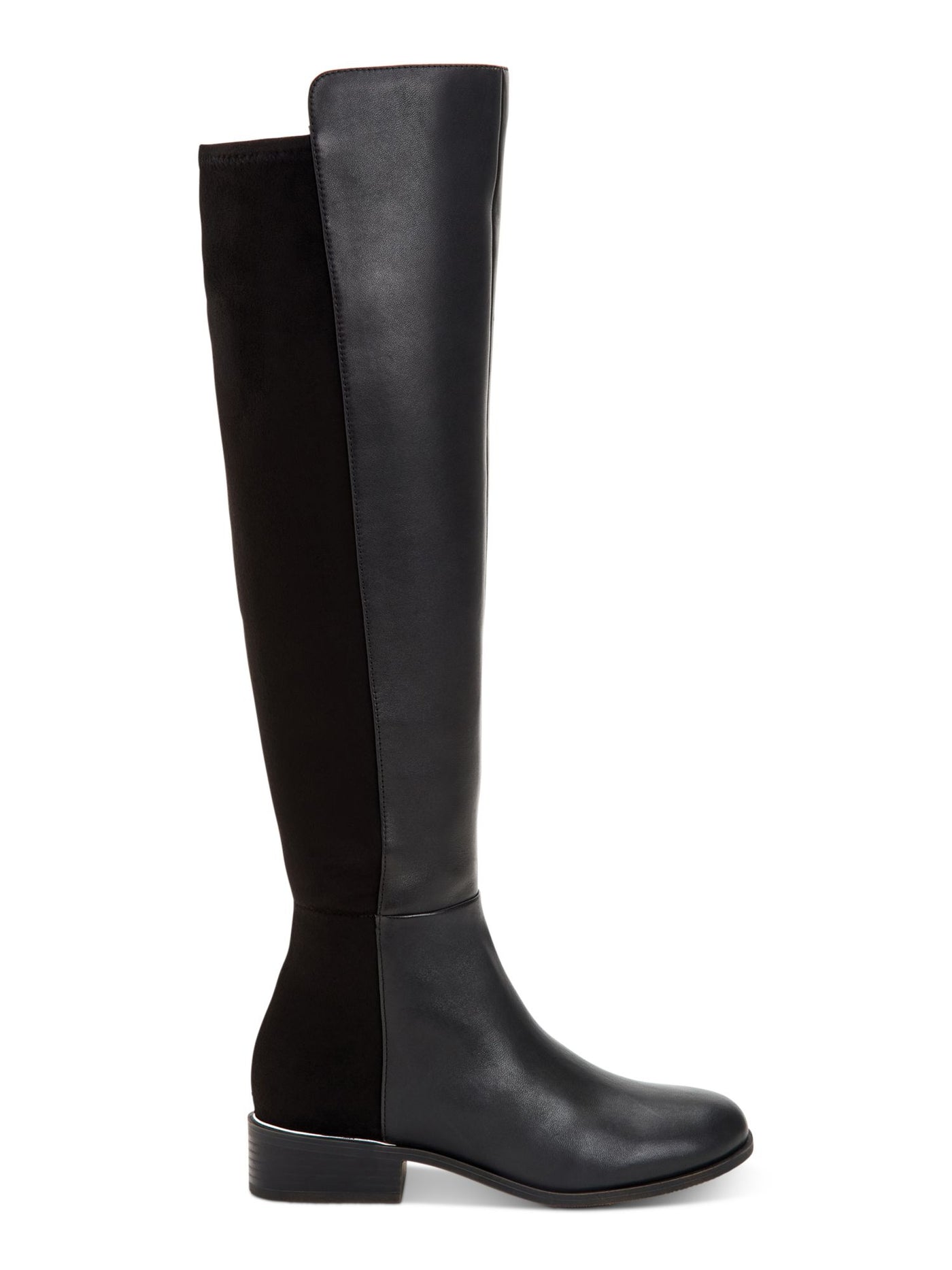 ALFANI Womens Black Goring Ludlowe Round Toe Block Heel Zip-Up Riding Boot 6.5 M